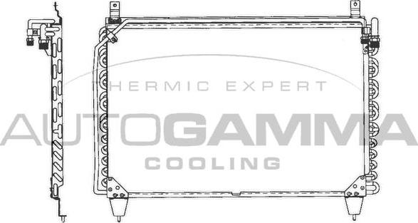 Autogamma 101701 - Конденсатор, кондиціонер autocars.com.ua