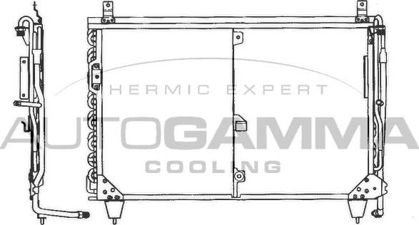 Autogamma 101704 - Конденсатор, кондиціонер autocars.com.ua