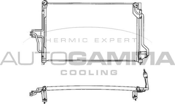 Autogamma 101707 - Конденсатор, кондиціонер autocars.com.ua
