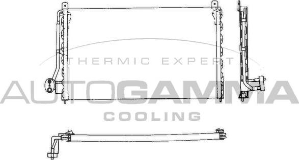 Autogamma 101710 - Конденсатор, кондиціонер autocars.com.ua