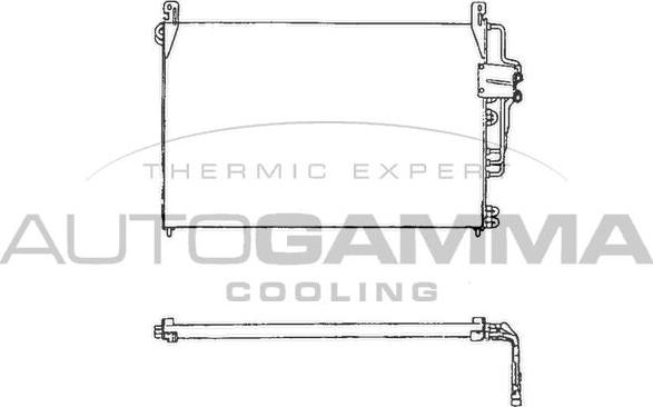 Autogamma 101712 - Конденсатор, кондиціонер autocars.com.ua