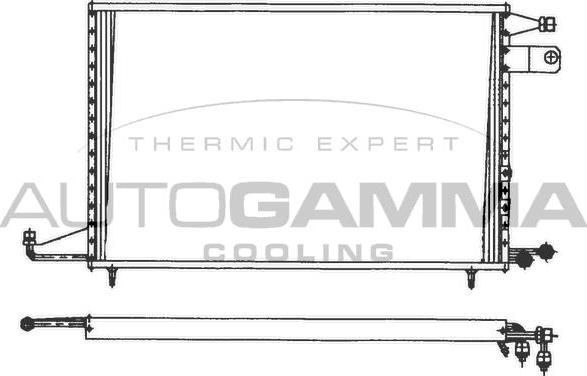 Autogamma 101718 - Конденсатор, кондиціонер autocars.com.ua