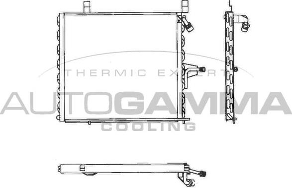 Autogamma 101726 - Конденсатор, кондиціонер autocars.com.ua