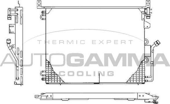Autogamma 101729 - Конденсатор, кондиціонер autocars.com.ua