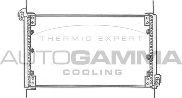 Autogamma 101736 - Конденсатор, кондиціонер autocars.com.ua