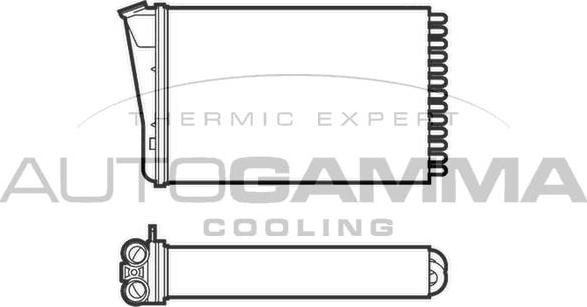 Autogamma 101765 - Теплообмінник, опалення салону autocars.com.ua