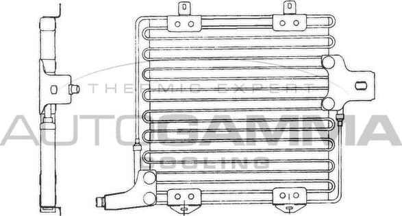 Autogamma 101786 - Конденсатор, кондиціонер autocars.com.ua