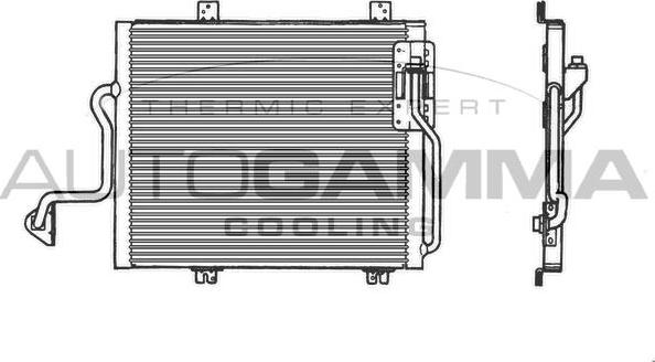 Autogamma 101789 - Конденсатор, кондиціонер autocars.com.ua