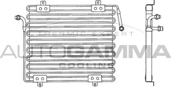 Autogamma 101797 - Конденсатор, кондиціонер autocars.com.ua