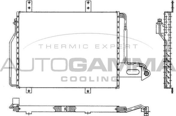Autogamma 101799 - Конденсатор, кондиціонер autocars.com.ua