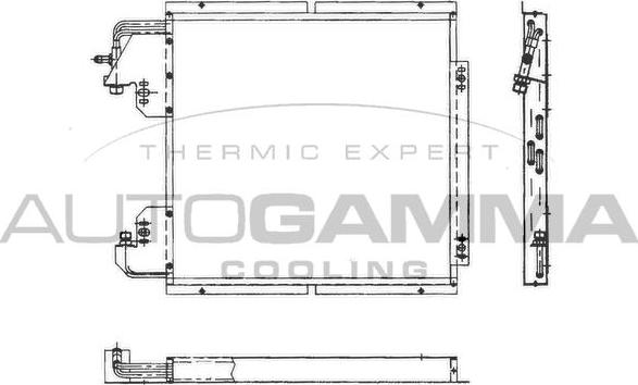 Autogamma 101800 - Конденсатор, кондиціонер autocars.com.ua