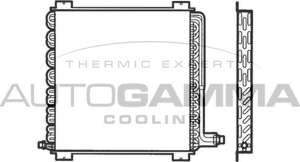 Autogamma 101801 - Конденсатор, кондиціонер autocars.com.ua