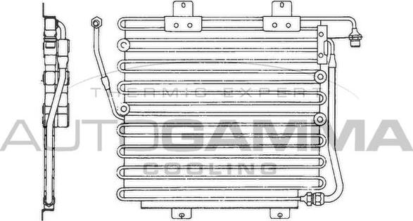 Autogamma 101803 - Конденсатор, кондиціонер autocars.com.ua