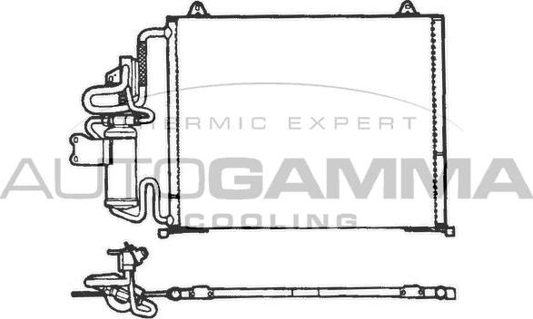 Autogamma 101804 - Конденсатор, кондиціонер autocars.com.ua