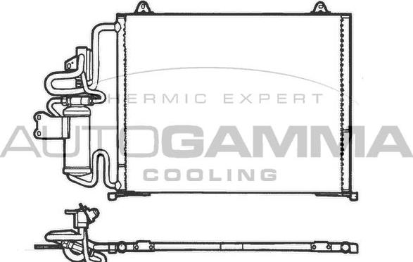 Autogamma 101809 - Конденсатор, кондиціонер autocars.com.ua