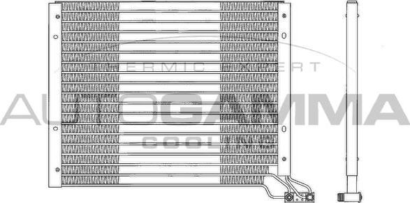 Autogamma 101826 - Конденсатор, кондиціонер autocars.com.ua