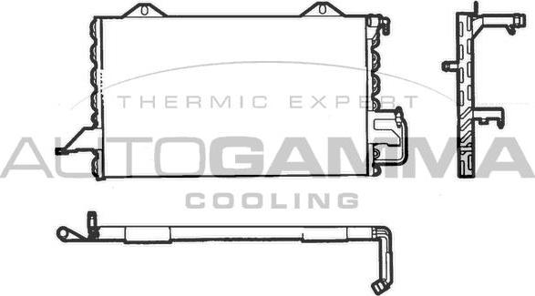 Autogamma 101832 - Конденсатор, кондиціонер autocars.com.ua