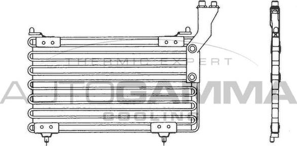 Autogamma 101839 - Конденсатор, кондиціонер autocars.com.ua