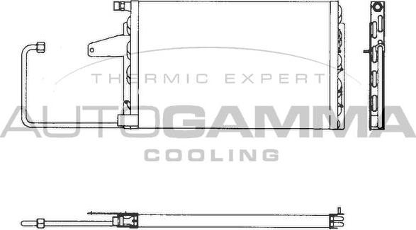 Autogamma 101840 - Конденсатор, кондиціонер autocars.com.ua