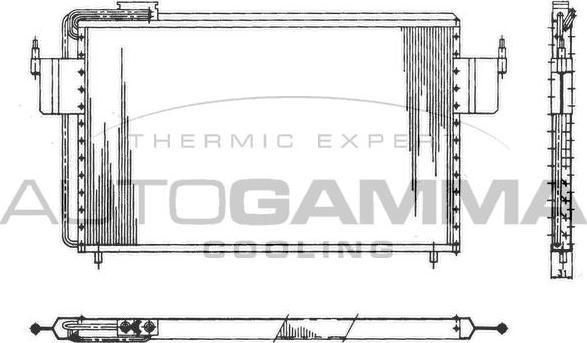 Autogamma 101843 - Конденсатор, кондиціонер autocars.com.ua