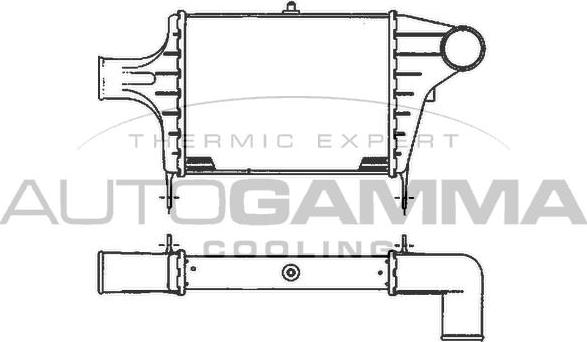 Autogamma 101890 - Интеркулер autocars.com.ua