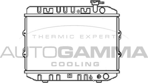 Autogamma 102108 - Радіатор, охолодження двигуна autocars.com.ua