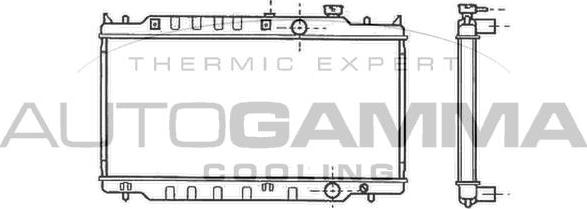 Autogamma 102139 - Радіатор, охолодження двигуна autocars.com.ua
