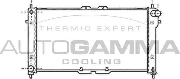Autogamma 102140 - Радіатор, охолодження двигуна autocars.com.ua