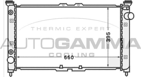 Autogamma 102145 - Радіатор, охолодження двигуна autocars.com.ua
