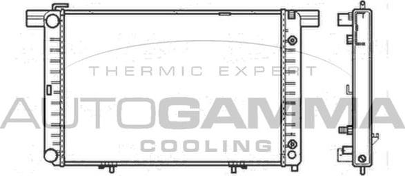 Autogamma 102160 - Радіатор, охолодження двигуна autocars.com.ua