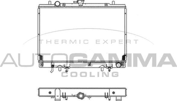 Autogamma 102177 - Радіатор, охолодження двигуна autocars.com.ua