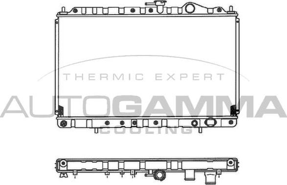 Autogamma 102180 - Радіатор, охолодження двигуна autocars.com.ua