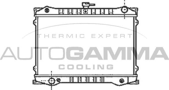 Autogamma 102183 - Радіатор, охолодження двигуна autocars.com.ua