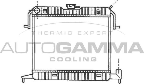Autogamma 102233 - Радіатор, охолодження двигуна autocars.com.ua