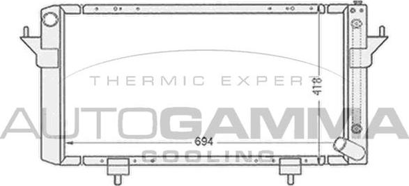 Autogamma 102291 - Радіатор, охолодження двигуна autocars.com.ua