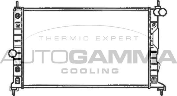 Autogamma 102304 - Радиатор, охлаждение двигателя autodnr.net