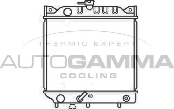 Autogamma 102329 - Радіатор, охолодження двигуна autocars.com.ua