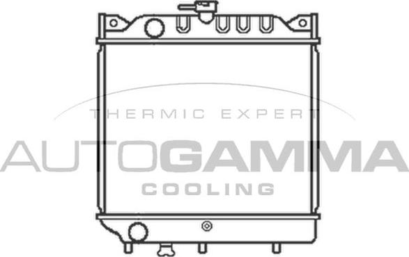 Autogamma 102332 - Радіатор, охолодження двигуна autocars.com.ua