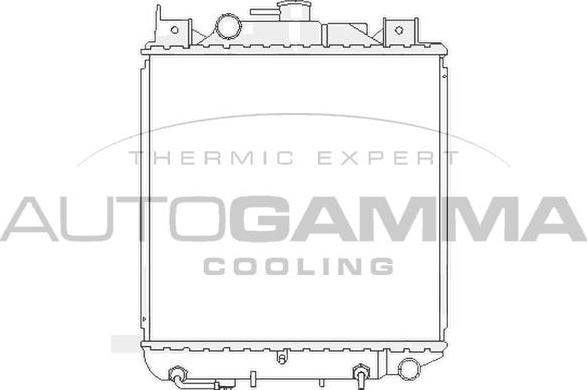 Autogamma 102340 - Радіатор, охолодження двигуна autocars.com.ua