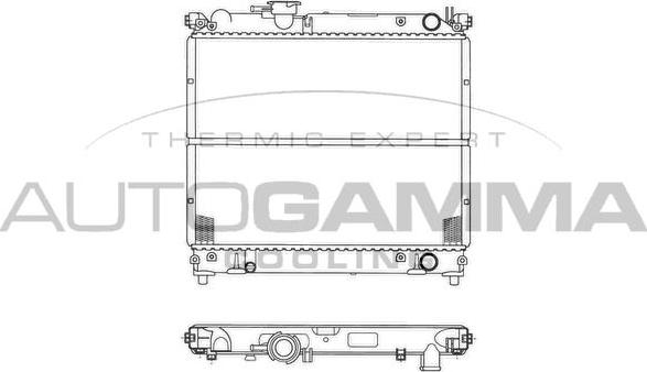 Autogamma 102341 - Радіатор, охолодження двигуна autocars.com.ua