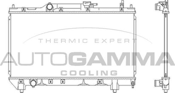 Autogamma 102347 - Радіатор, охолодження двигуна autocars.com.ua