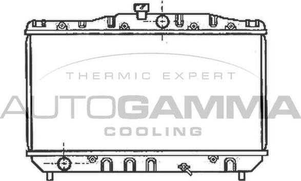 Autogamma 102358 - Радіатор, охолодження двигуна autocars.com.ua