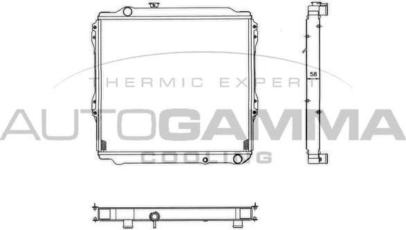 Autogamma 102369 - Радіатор, охолодження двигуна autocars.com.ua