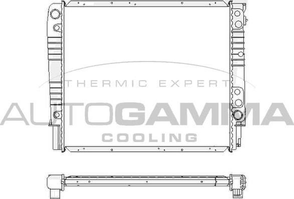 Autogamma 102387 - Радіатор, охолодження двигуна autocars.com.ua