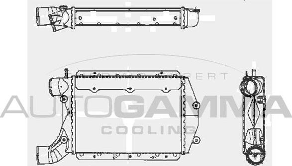 Autogamma 102410 - Интеркулер autocars.com.ua