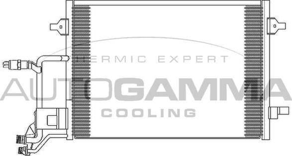 Autogamma 102420 - Конденсатор, кондиціонер autocars.com.ua