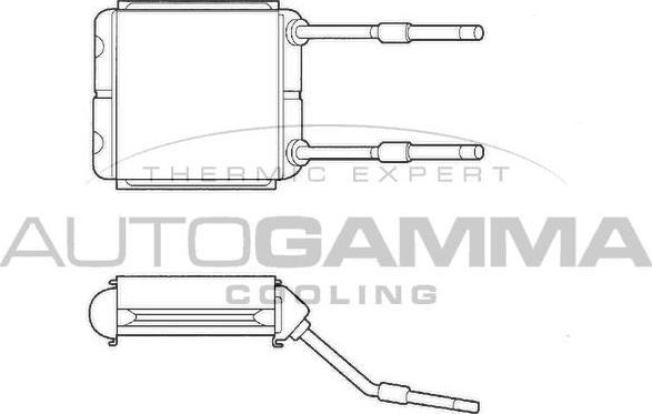 Autogamma 102453 - Теплообмінник, опалення салону autocars.com.ua