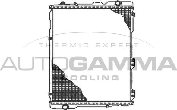 Autogamma 102524 - Радіатор, охолодження двигуна autocars.com.ua
