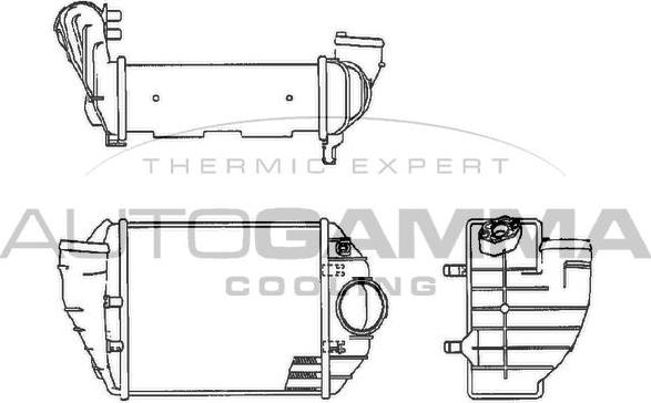 Autogamma 102535 - Интеркулер autocars.com.ua