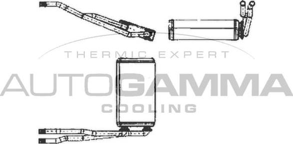 Autogamma 102540 - Теплообмінник, опалення салону autocars.com.ua